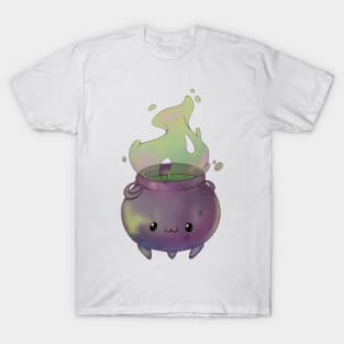 Cute witch cauldron spooky Halloween T-Shirt